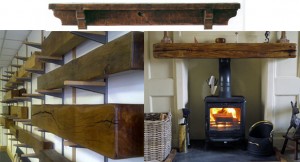 Cottage Shelf by Oakleaf, Bespoke Beams by Oak Fireplace Beams